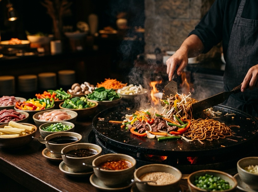 Made-to-order Mongolian BBQ — Paradise Buffet, Montclair